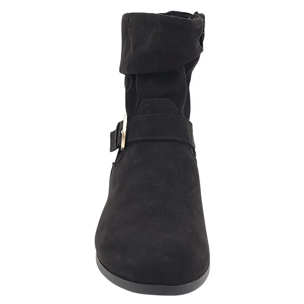 Karen Scott Women Clarett Slouch Ankle Booties Size US 5.5M Black Fabric